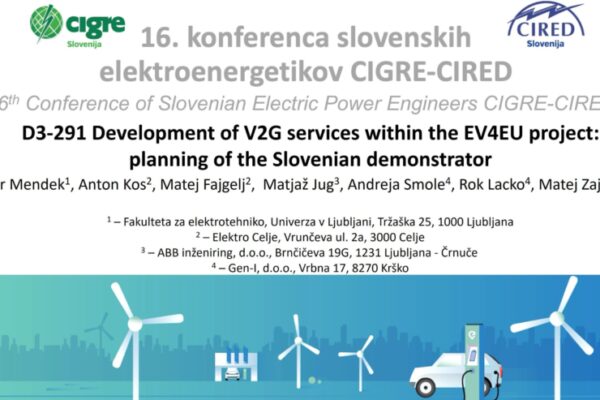 EV4EU at CIGRE-CIRED Slovenia