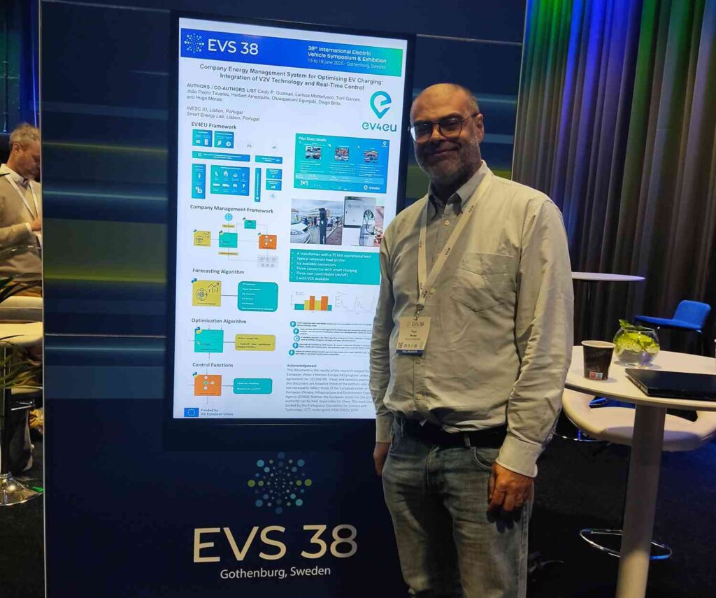 The EV4EU project alongside the V2X Cluster, participated in the 38th International Electric Vehicle Symposium & Exhibition.