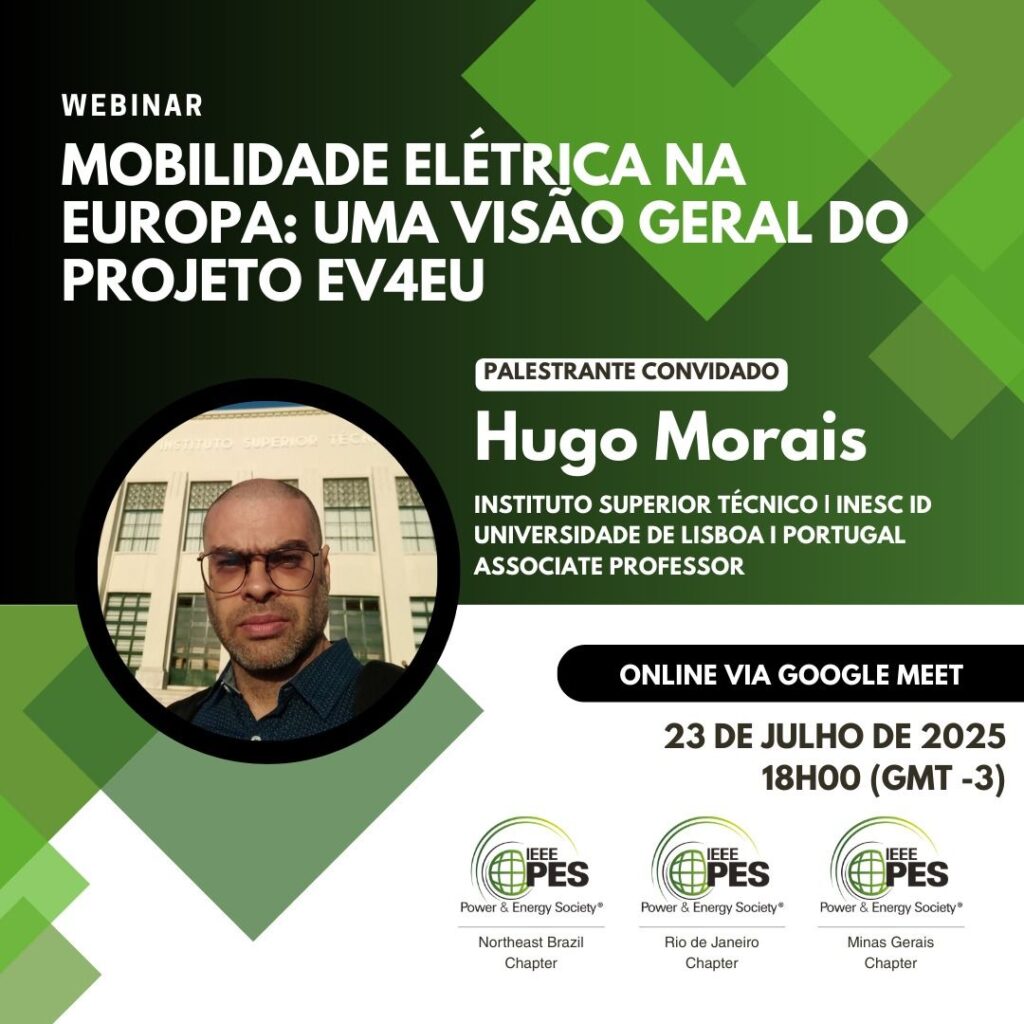 Join us on July 23 for an online session featuring Hugo Morais, EV4EU Project Coordinator, on the future of electric mobility in Europe and the key insights from the EV4EU project.