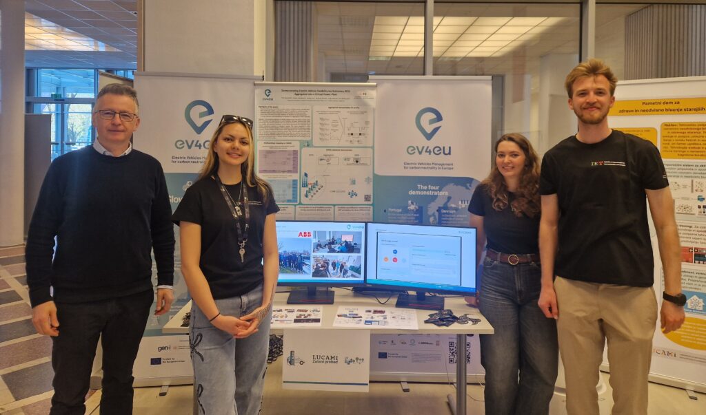 As part of the ICT Day event at the University of Ljubljana, Faculty of Electrical Engineering, EV4EU-related activities were presented by project researchers.